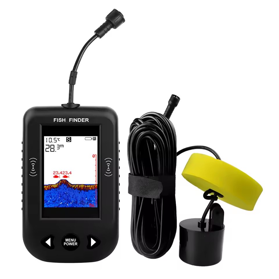 Fish Finder Portable - Alarm 100M Draagbare Sonar Viszoekers 45